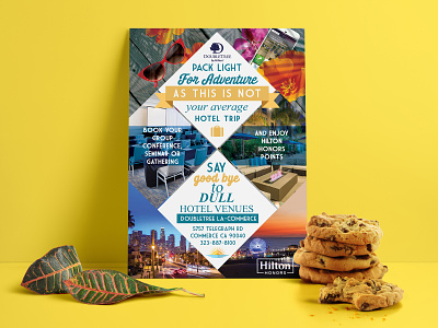 Double Tree Flyer bookings commission cookies design flowers flyer graphic design hotel invitation card los angeles photoshop summer typography vacation