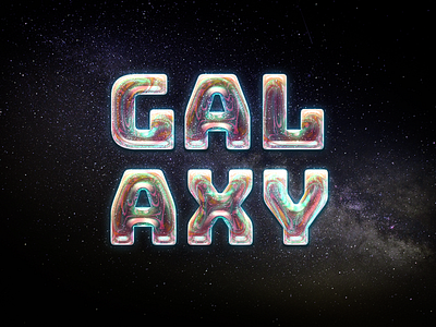 GALAXY 星系 字体设计 字体设计