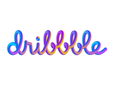 dribbble font illustration