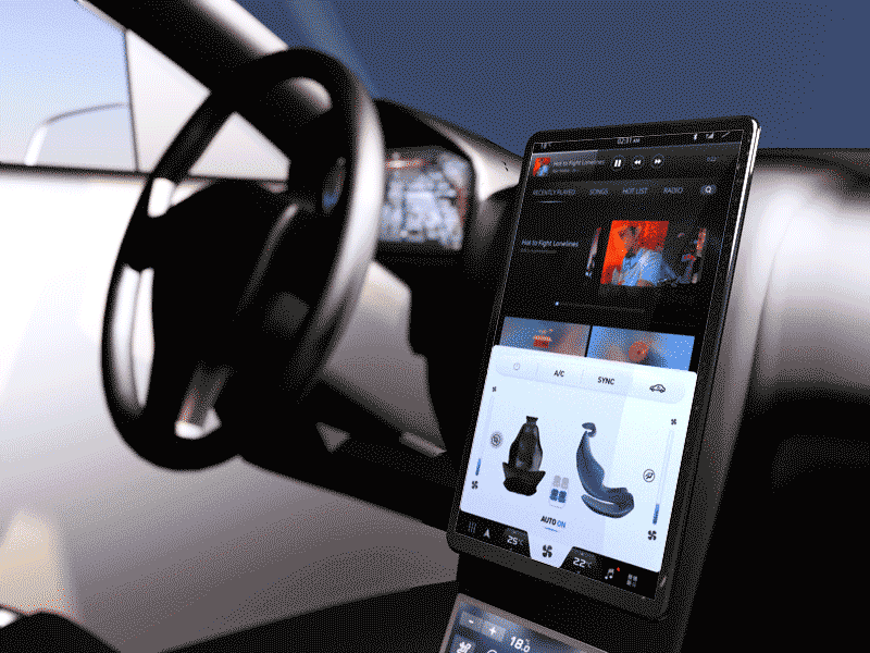HMI concept design animation animation automotive cars design icons illustraion interface traffic vector vehicle