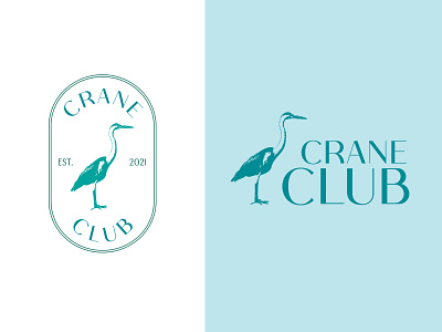 Crane Club Logo brand identity branding branding design design graphic design logo logo design