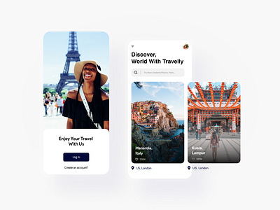 Travel App Design adobe xd design minimal mobile app design travel app ui ux