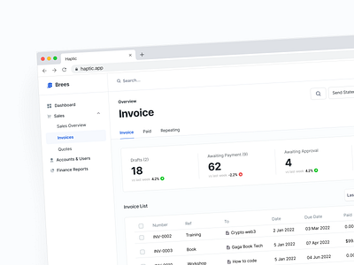 Invoice web app