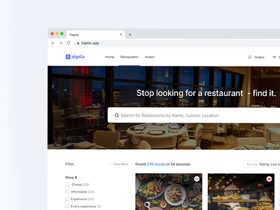 Restaurant finder exploration design finder locator restaurant restaurant finder search ui ux website website design