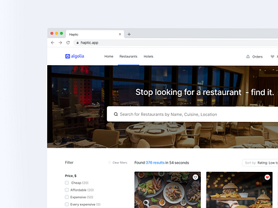 Restaurant finder exploration