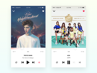 Apple Music 2K16 app design ios iphone mobile phone ui