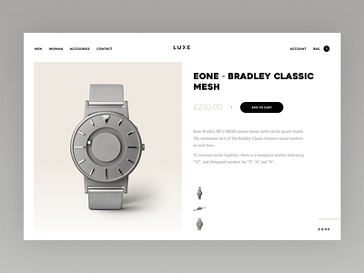 LUXE. Free sketch file inside clean desktop ecommerce flat free freebie minimal shop simple ui webdesign