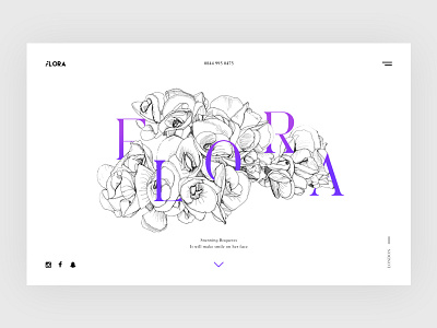 Flora - Boquete Shop clean desktop ecommerce flat flowers minimalist simple ui webdesign white