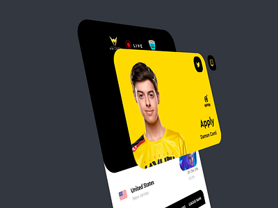 Overwatch League e sport esport gaming league mobile overwatch ui ux