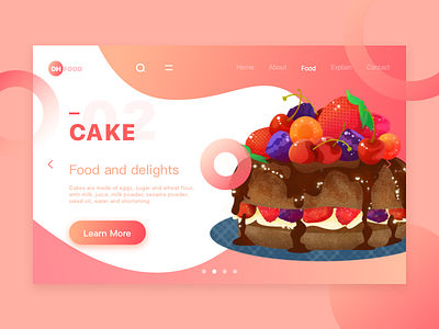 Do you like dessert? cake color design illustration ui