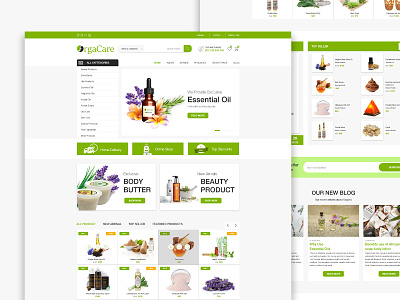 Organic Product website UI design branding design designeremrul ecommerce emrul emrul canvas organic product ui ui ux ui kit ux web tamplate
