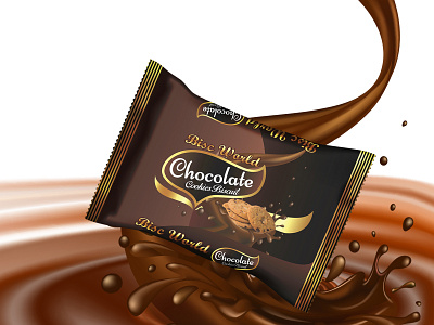 Chocolate Biscuit Pack Design biscuit pack branding business chocolate chocolate packaging design designeremrul emrul illustration packaging packaging design