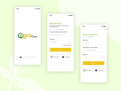 Sign in UI agro ui app branding designeremrul emrul graphic design priyocanvas ui ux