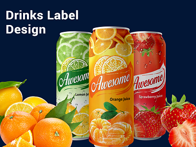 Drinks Label Design designeremrul drinks label emrul emrul canvas product label