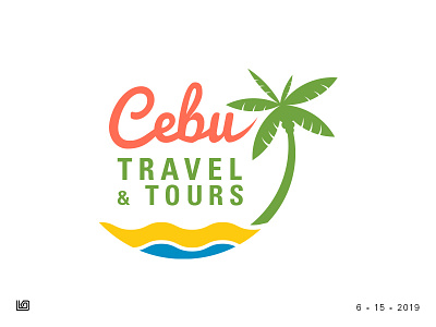 Cebu Travel and Tours Logo beach brand design golden ratio idenity identity branding logo logo design modern palm tour tourism travel tropical