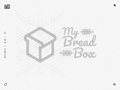 My Bread Box Logo Design Process bakery bread breadbox golden ratio logo logo design logo design process
