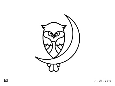 Missus NightOwl Logo brand branding golden ratio night owl owl logo pictorial mark