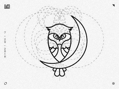 Missus NightOwl Logo Design Process branding golden ratio logo logo design process modern pictorialmark