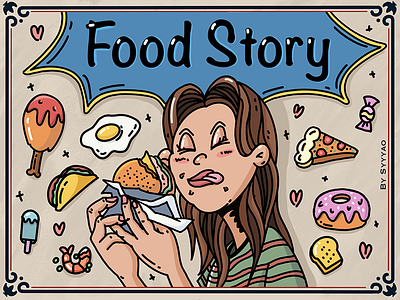 Food Story illustration