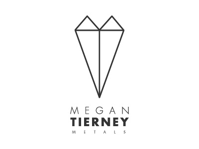 Megan Tierney Metals Logo geometry jeweler jewelry logo metal metalsmith