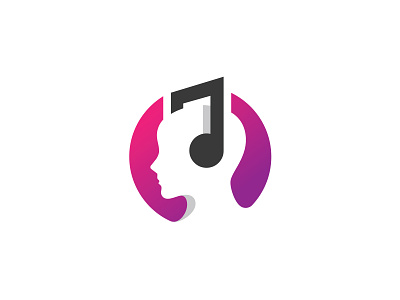 Headphone Music Logo app audio dj logo enjoy music headphone headphone logo headphone store logo logo design media logo minimal minimalist multimedia music music app music player music studio negative space sound sounds