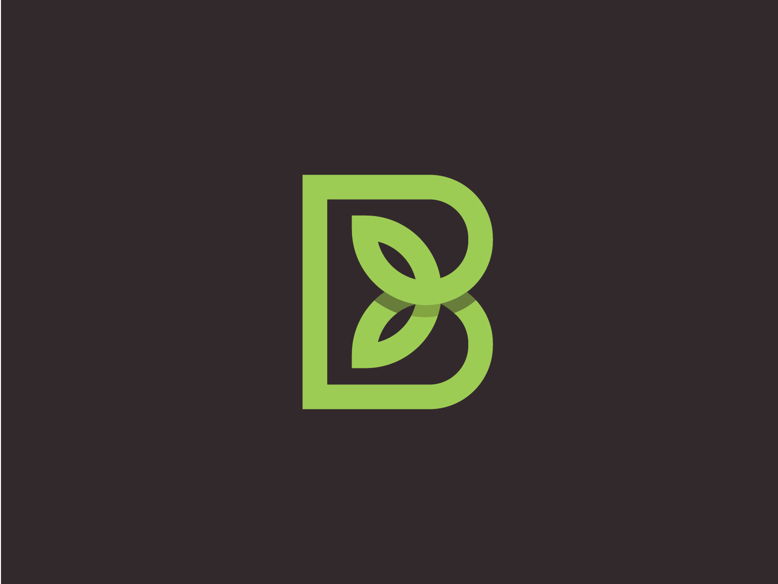 Letter B Plant (sold to client) by Zeljko Ivanovic on Dribbble