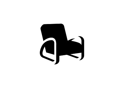 Chair branding chair chair logo chair negative space flat furniture interior logo logo design logo designer minimal minimalist negative space negative space logo