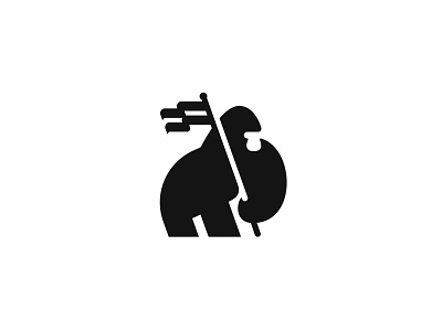 Gorilla Tie Logo Negative Space Concept Vector Template Gorilla Holding Tie  Symbol Stock Illustration - Download Image Now - iStock