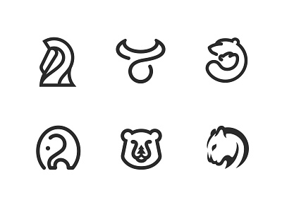 Minimalist Animal Logos