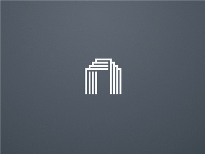 Financial logo (client work) bank building corporate finance lines logo minimal modern real estate simple