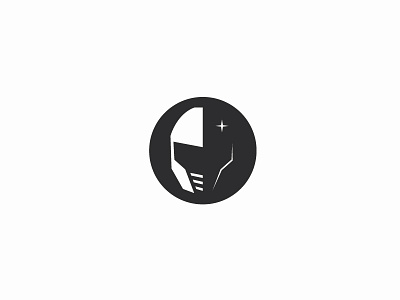 Space Track future galaxy helmet icon logo logo designer negative space simple space