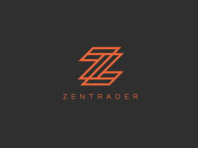 Zentrader lines logo minimal monogram simple z