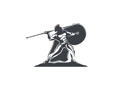 Spartan fight gladiator illustrative logo spartan warrior