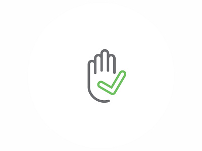 Approved approved check mark fingers hand icon minimal simple symbol
