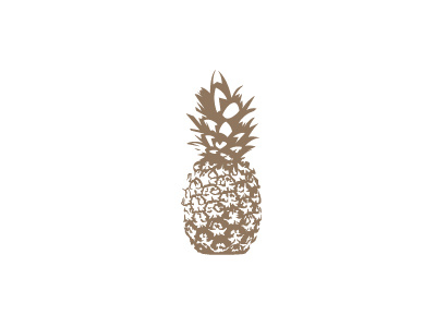 Pineapple brand branding food fresh fruit icon illustration logo logo design logo designer logotype mark negative space organic pineapple pineapple logo retro symbol vector vintage