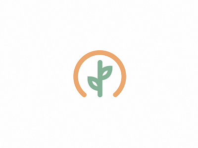 Plant (Unused concept) abstract logo farm fresh green growth organic plant plant logo simple sun