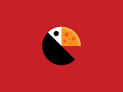 Toucan Pizza bird food logo design logo designer minimal logo minimalist pizzeria pizzeria logo restaurant slice toucan toucan logo toucan pizza