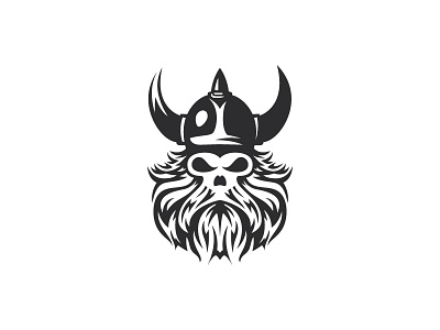 Viking Skull brand designer helmet horns illustration knight logo designer logodesign mark minimal negative space symbol tattoo viking viking design viking logo viking skull warrior