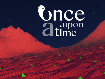 once upon a time cinema4d earth evolution fish game low poly mountain night sky