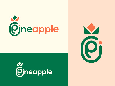 Pineapple Logo, App logo for a fruits company brand identity branding business creative design graphic design logo design minimalist pineapple pineapple logo professional typography unique design
