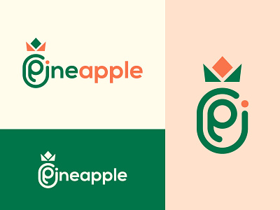 Pineapple Logo, App logo for a fruits company