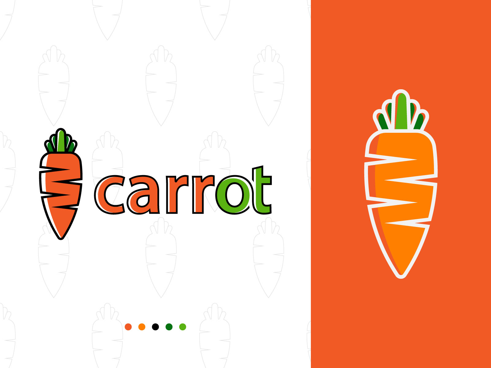 Carrot Logo Design by Ebrahim's Logo on Dribbble