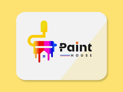 Paint House Logo Design. business creative design custom design graphic design houselogo illustration logo logo design paintlogo professional unique design