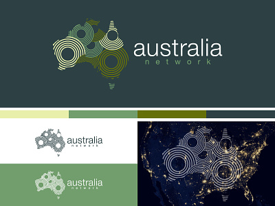 Australia Network Brand Logo | Minimalist Logo | Business Logo.