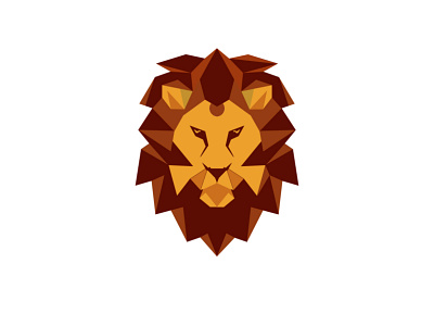 Polygon Logo Design branding business creative design custom graphic design illustration lion logo logo design polygon professional vector