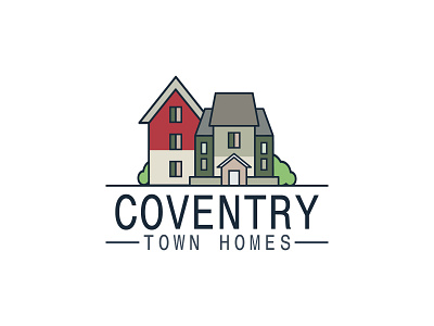 Logo Design for Coventry Town Homes brand identity business creative design custom graphic design homes illustration logo design modern professional town townhouse unique vector