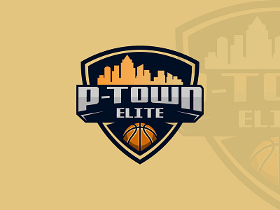 P Town Elite business citylogo colorfull creative design custom emblem graphic design logo design modern professional townlogo unique design
