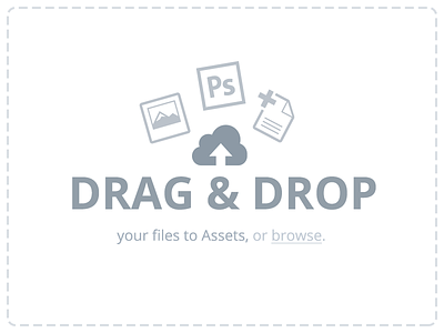 Drag & Drop: Assets app assets document drag drop files image invision psd upload uploader web