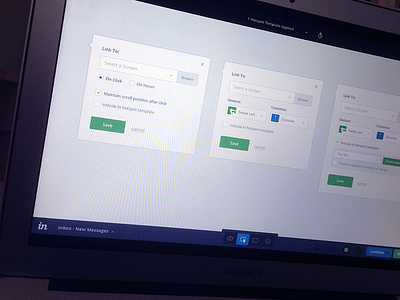 UI Refresh app build editor flat invision menu modals preview prototype web widget