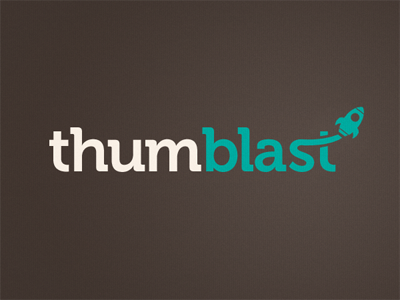 Thumblast Logo logo mobile rocket thumblast